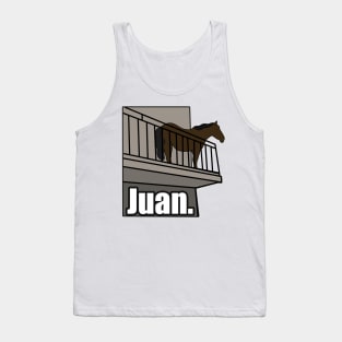 Juan Horse on Balcony Dank Meme Tank Top